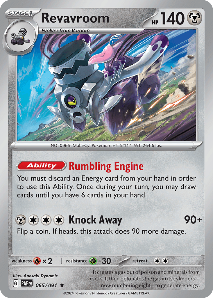 Revavroom — Paldean Fates Pokemon card