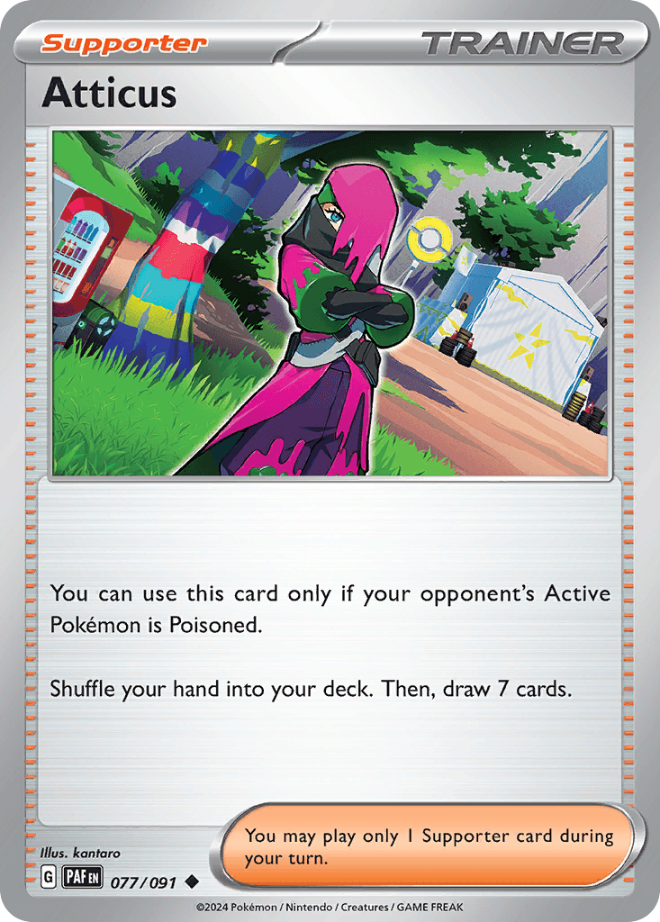 Atticus — Paldean Fates Pokemon card
