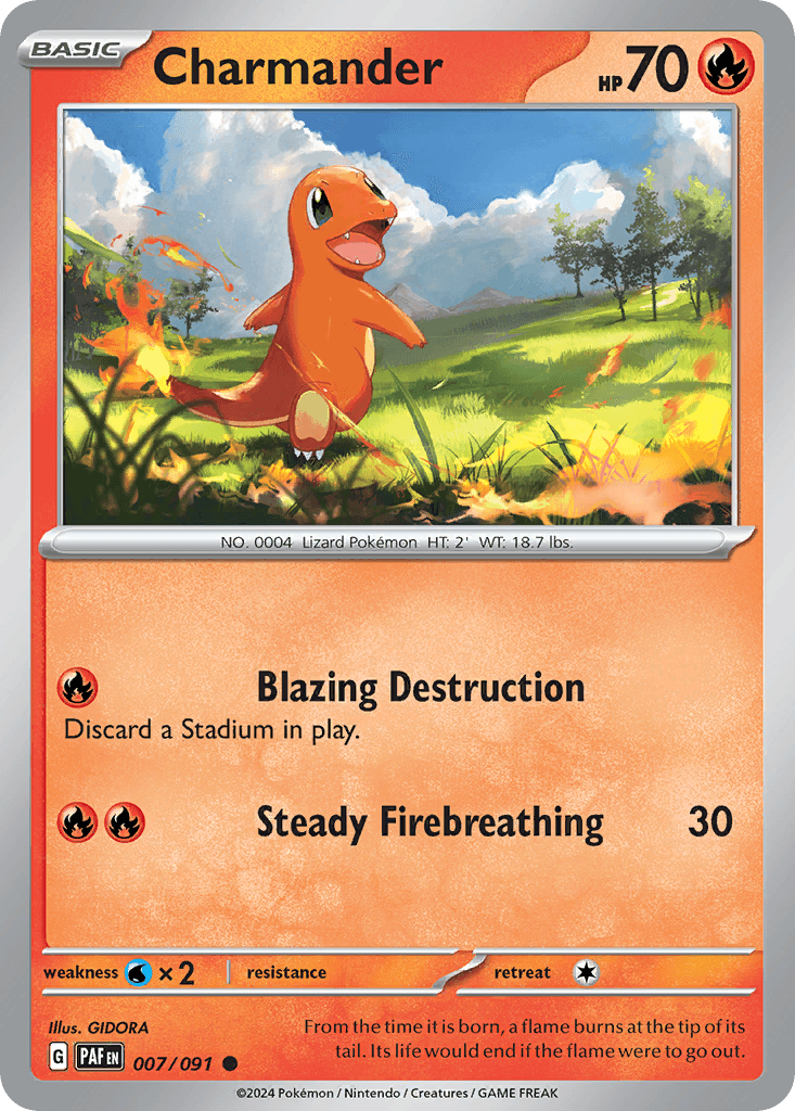 Charmander — Paldean Fates Pokemon card
