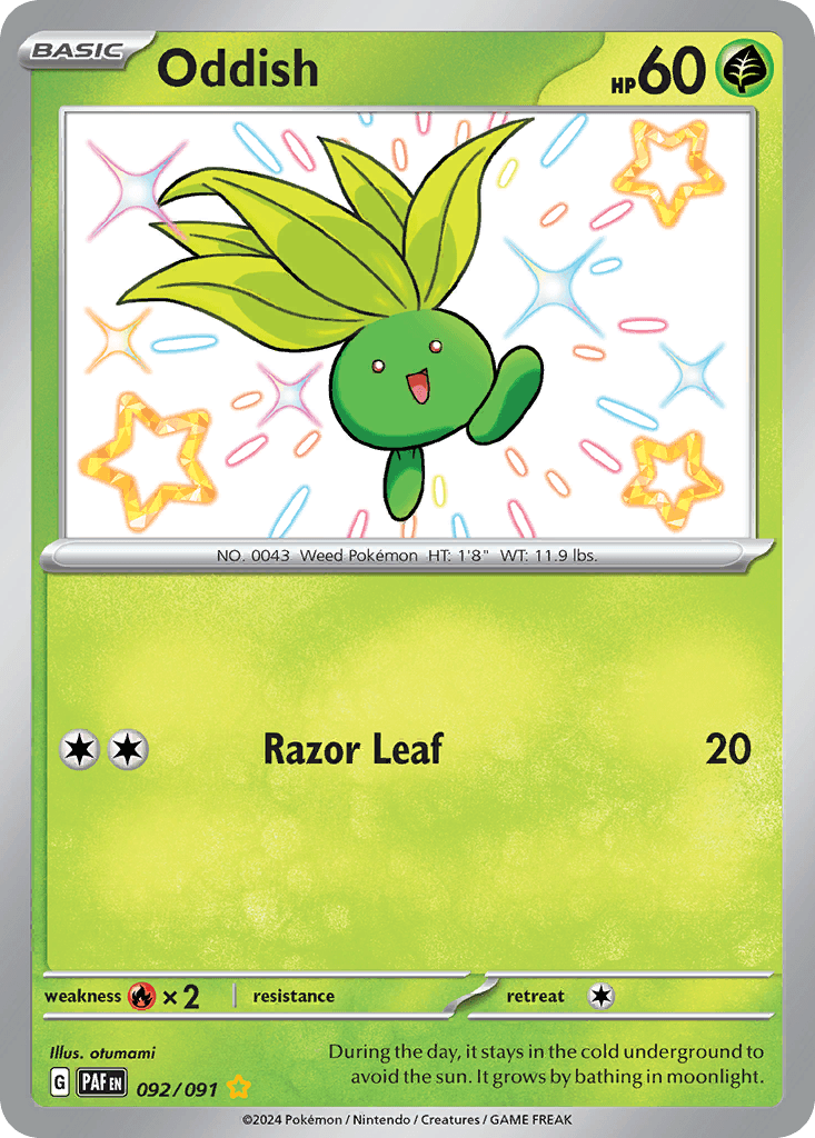Oddish — Paldean Fates Pokemon card