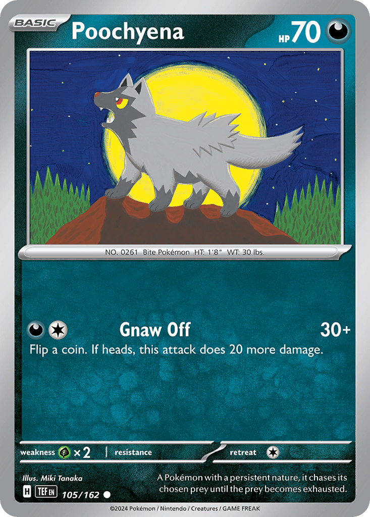 Poochyena — Temporal Forces Pokemon card