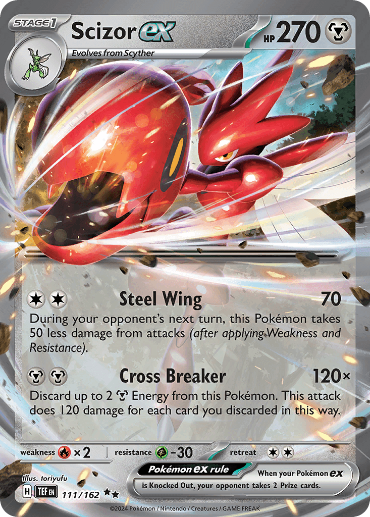 Scizor ex — Temporal Forces Pokemon card
