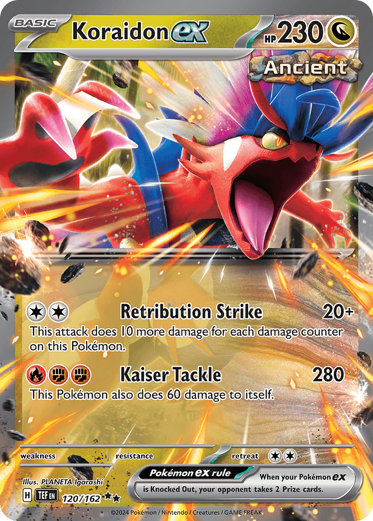 Koraidon ex — Temporal Forces Pokemon card