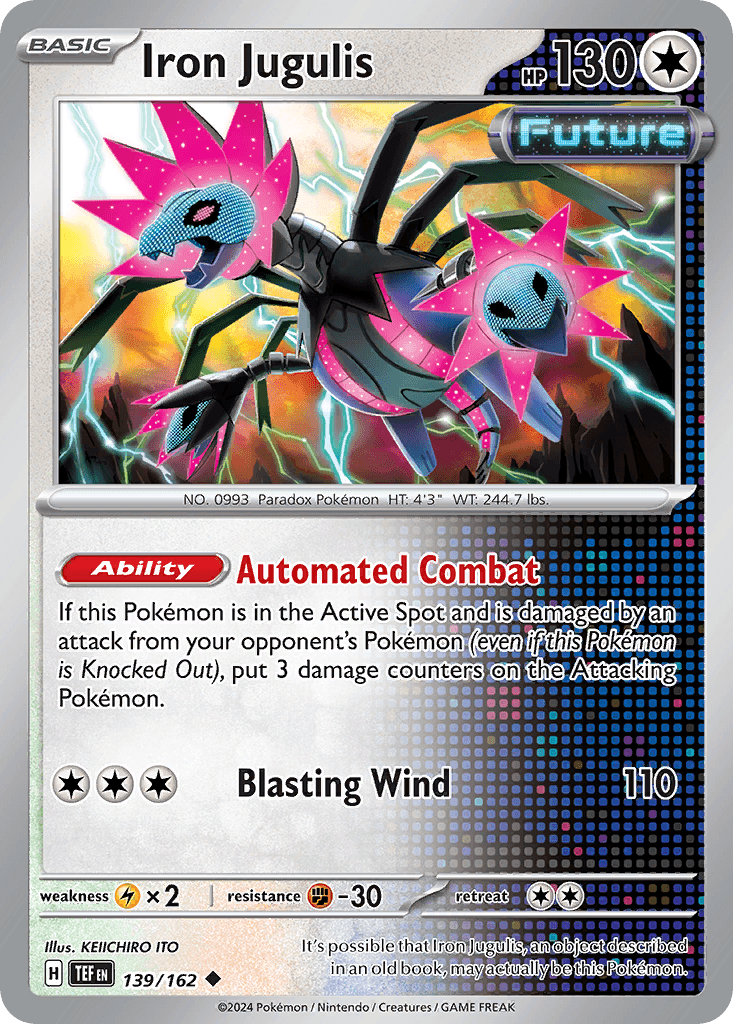 Iron Jugulis — Temporal Forces Pokemon card