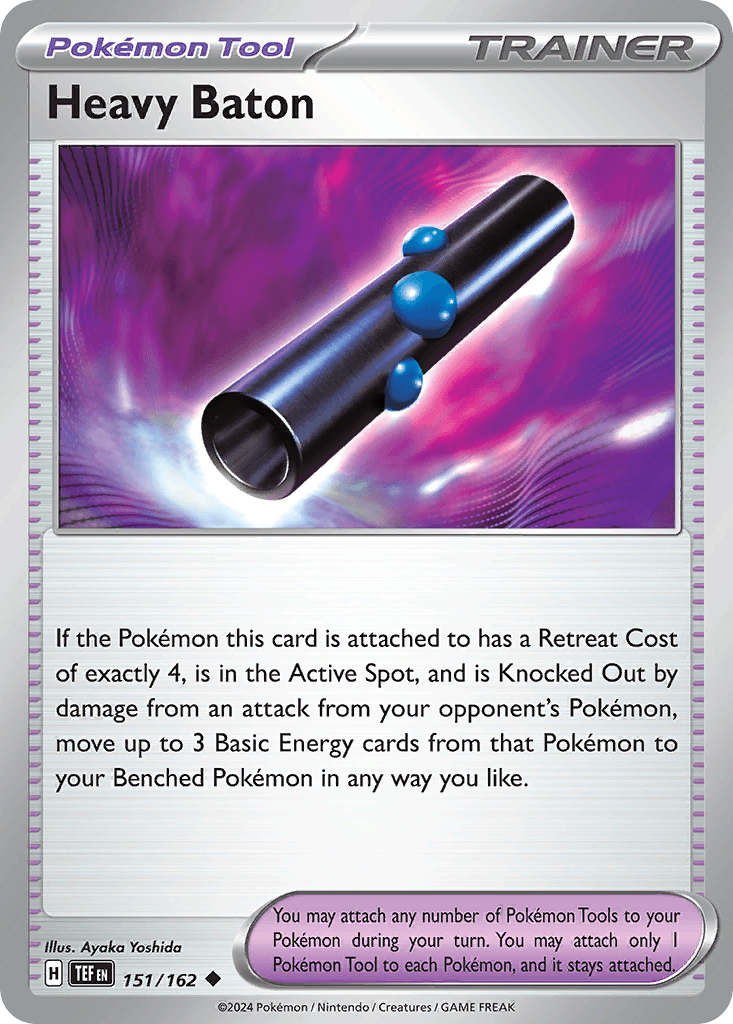 Heavy Baton — Temporal Forces Pokemon card