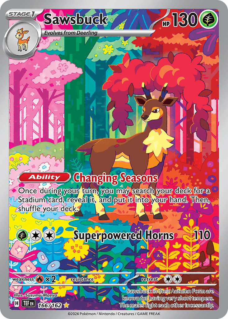Sawsbuck — Temporal Forces Pokemon card