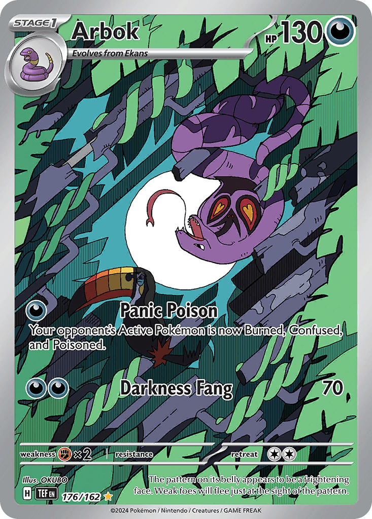 Arbok — Temporal Forces Pokemon card