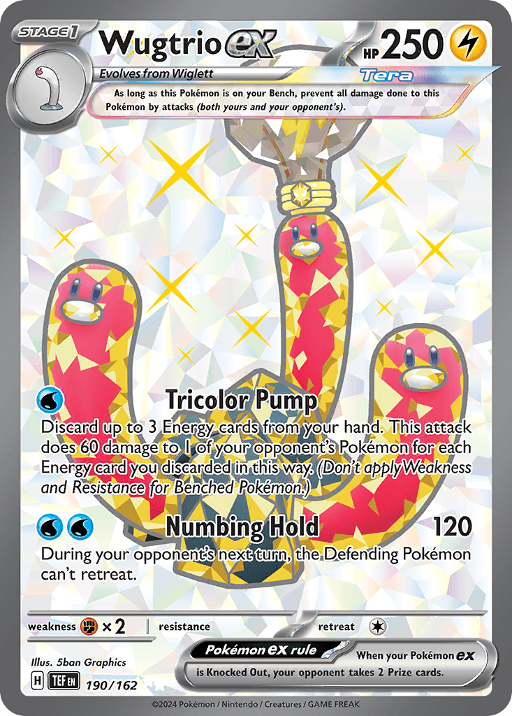 Wugtrio ex — Temporal Forces Pokemon card