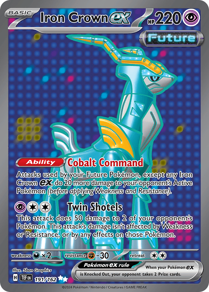 Iron Crown ex — Temporal Forces Pokemon card