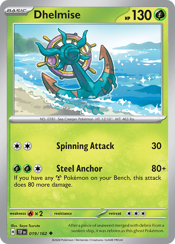 Dhelmise — Temporal Forces Pokemon card