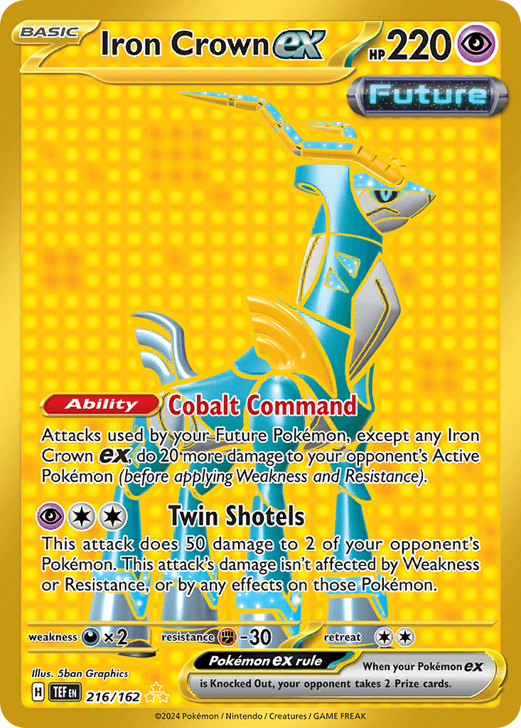 Iron Crown ex — Temporal Forces Pokemon card