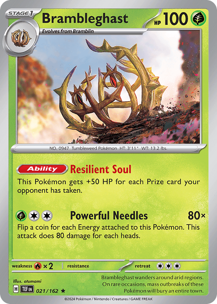 Brambleghast — Temporal Forces Pokemon card