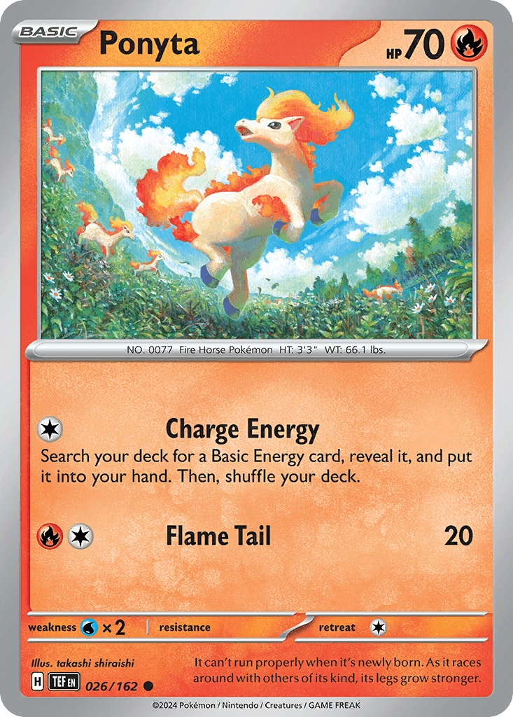 Ponyta — Temporal Forces Pokemon card