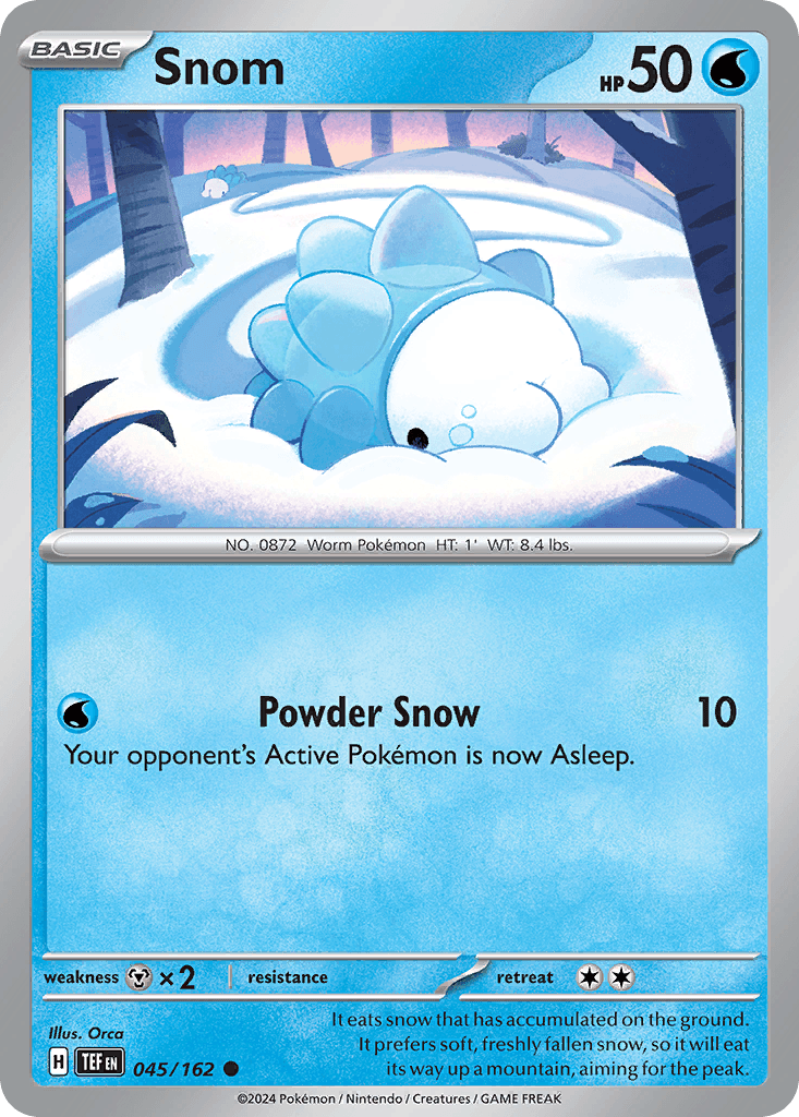 Snom — Temporal Forces Pokemon card