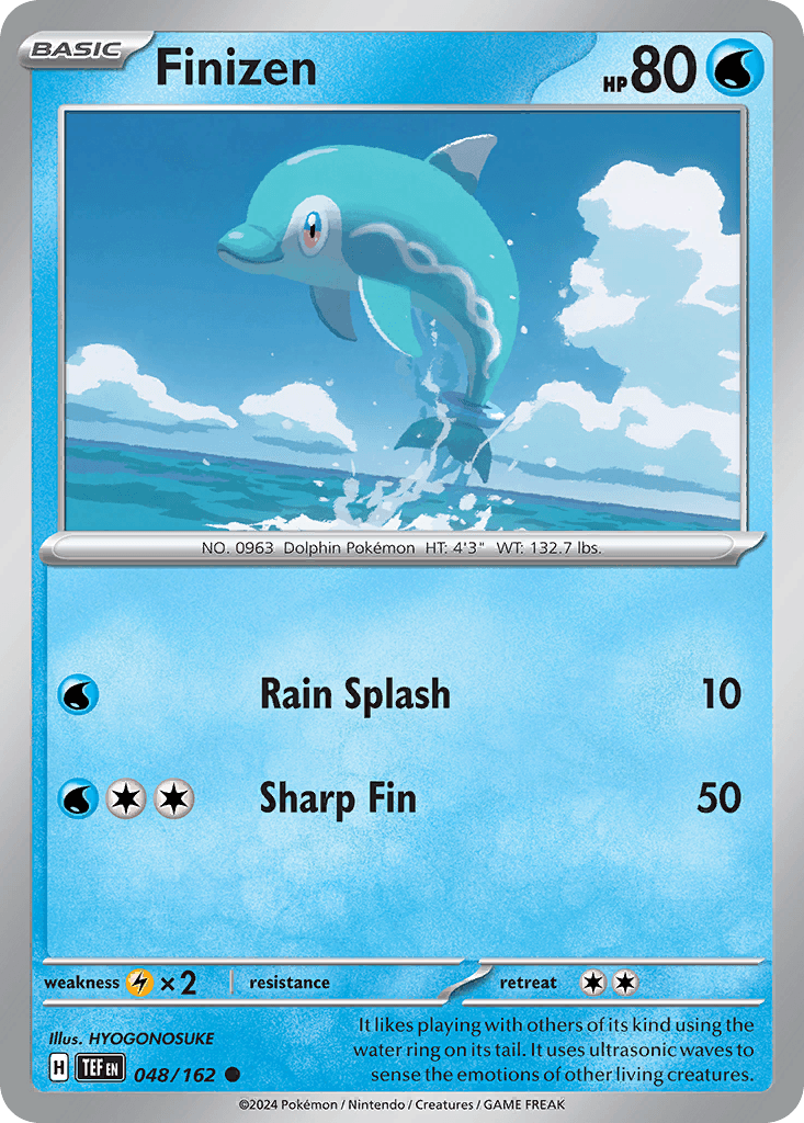Finizen — Temporal Forces Pokemon card