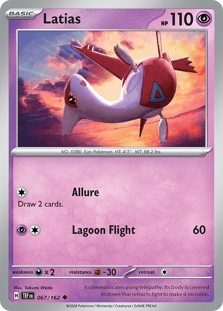 Latias — Temporal Forces Pokemon card