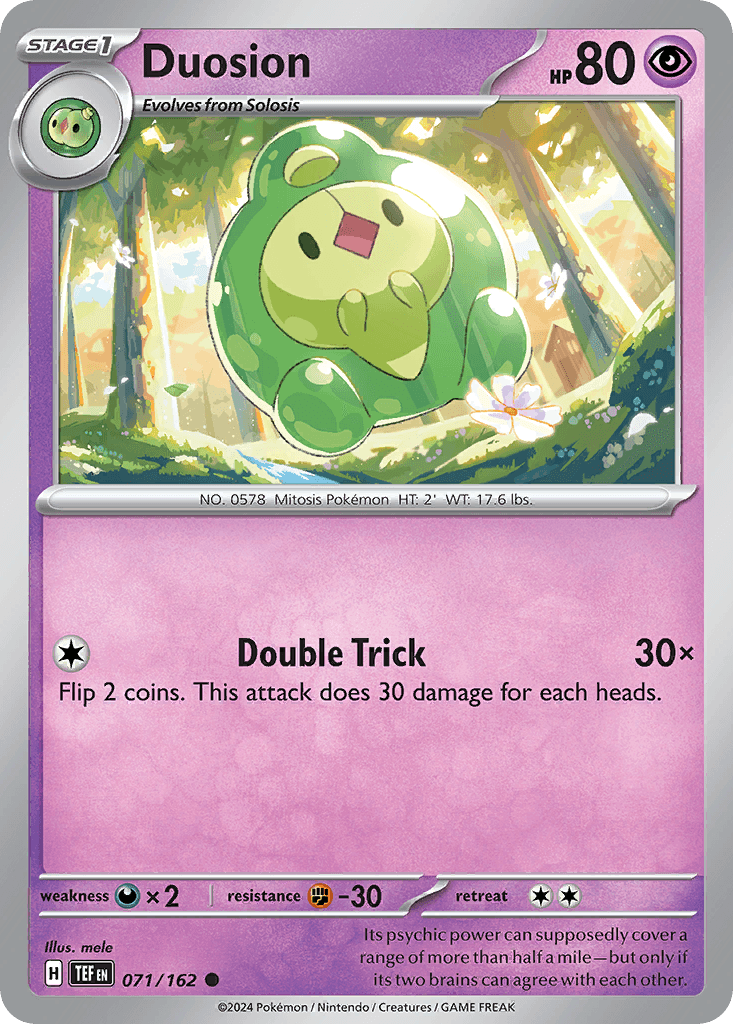 Duosion — Temporal Forces Pokemon card