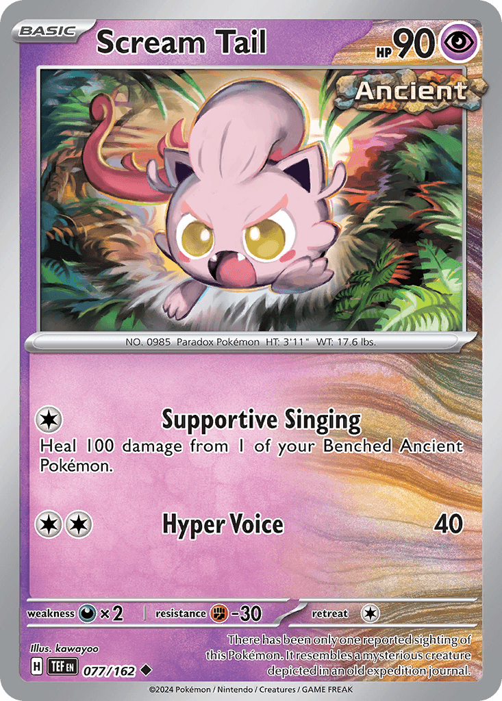 Scream Tail — Temporal Forces Pokemon card
