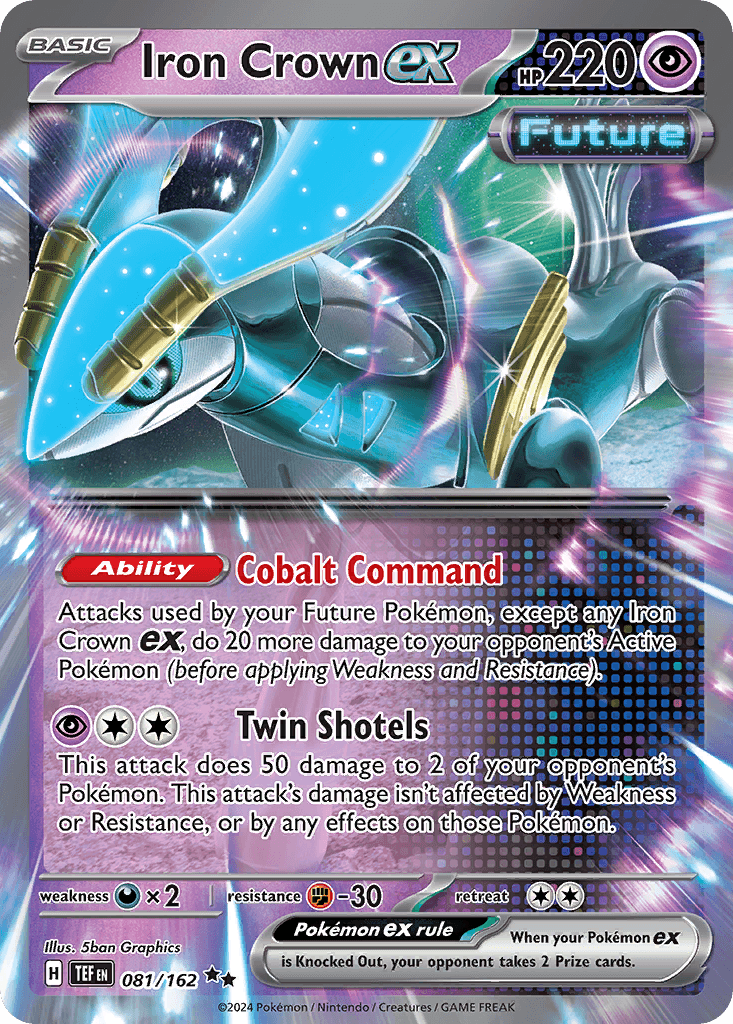 Iron Crown ex — Temporal Forces Pokemon card