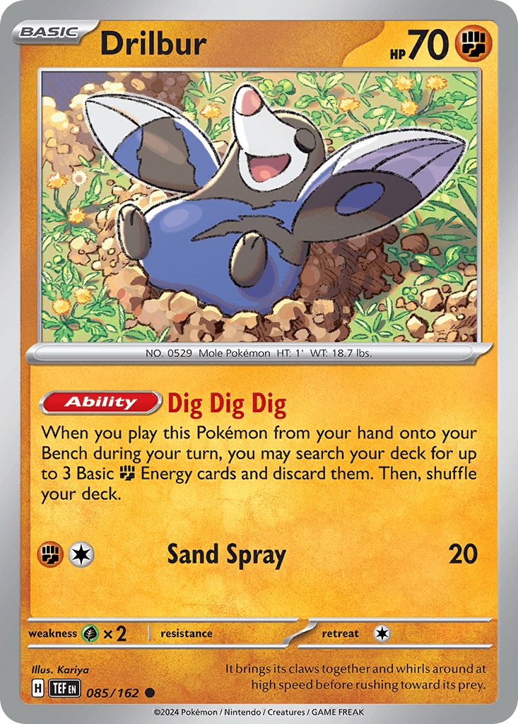 Drilbur — Temporal Forces Pokemon card