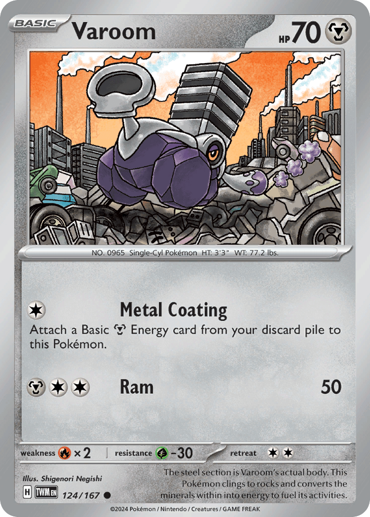 Varoom — Twilight Masquerade Pokemon card