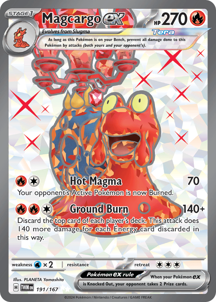 Magcargo ex — Twilight Masquerade Pokemon card