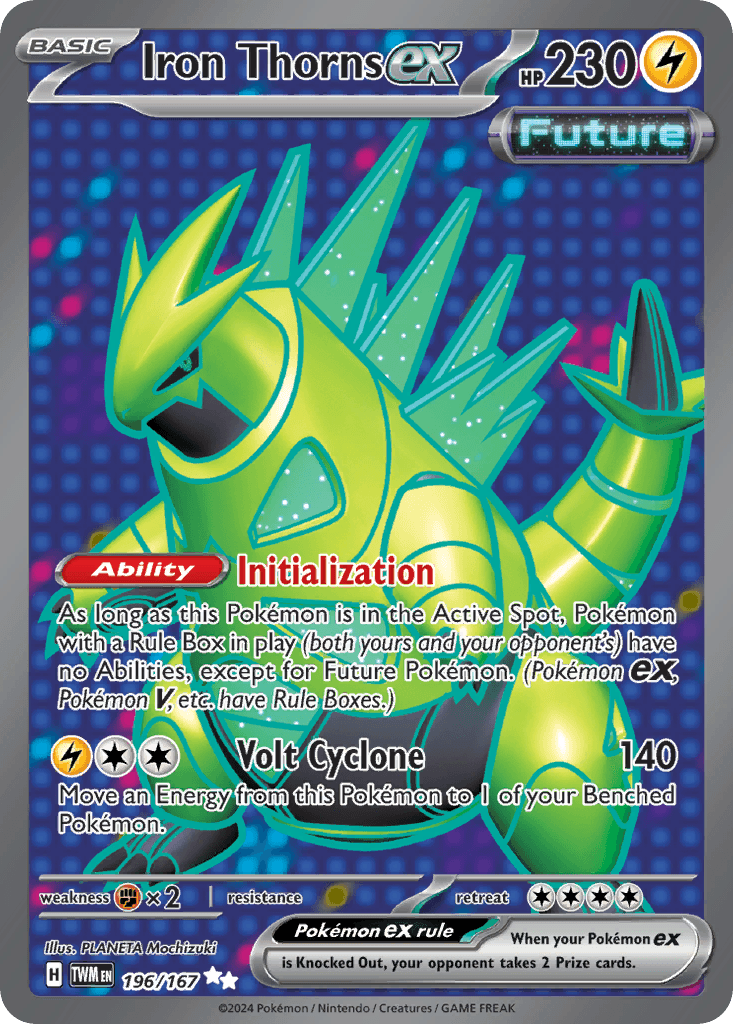 Iron Thorns ex — Twilight Masquerade Pokemon card