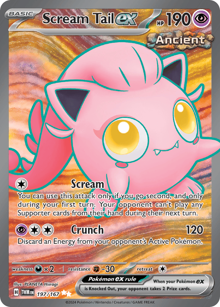 Scream Tail ex — Twilight Masquerade Pokemon card