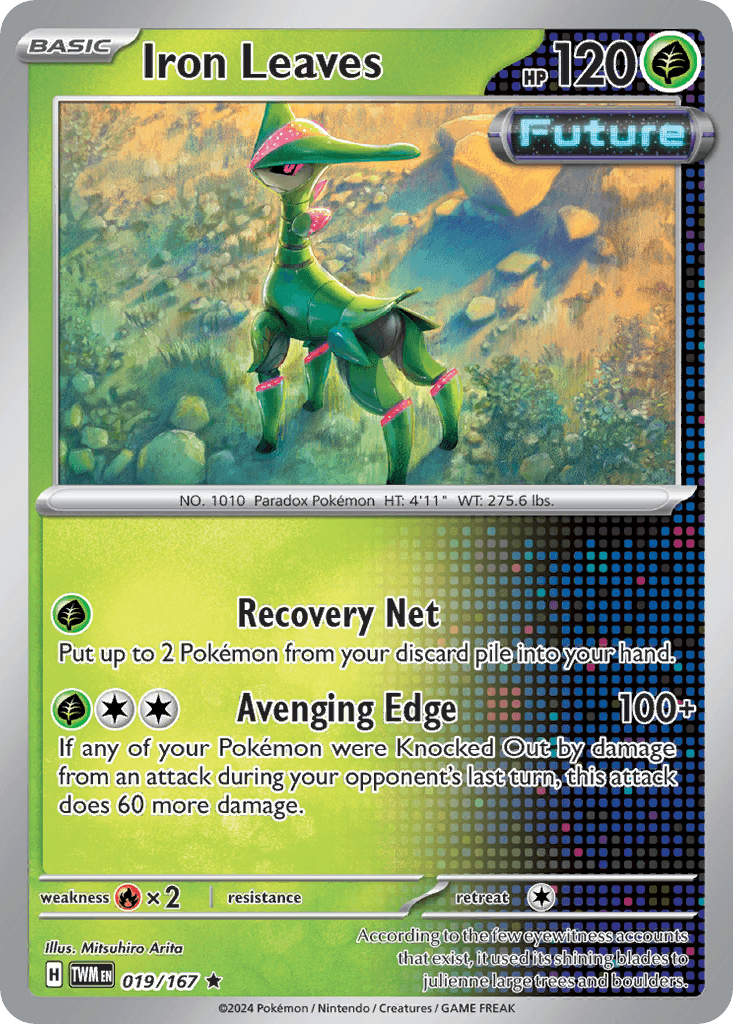 Iron Leaves — Twilight Masquerade Pokemon card