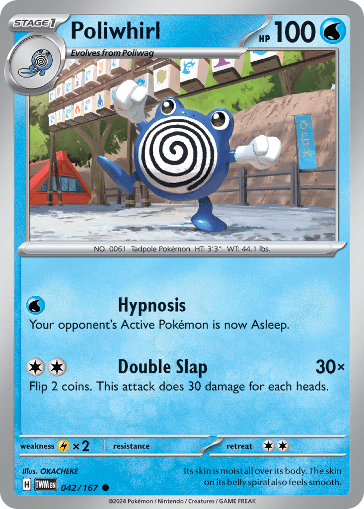 Poliwhirl — Twilight Masquerade Pokemon card