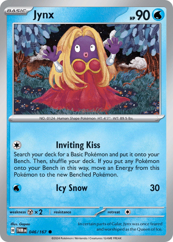 Jynx — Twilight Masquerade Pokemon card