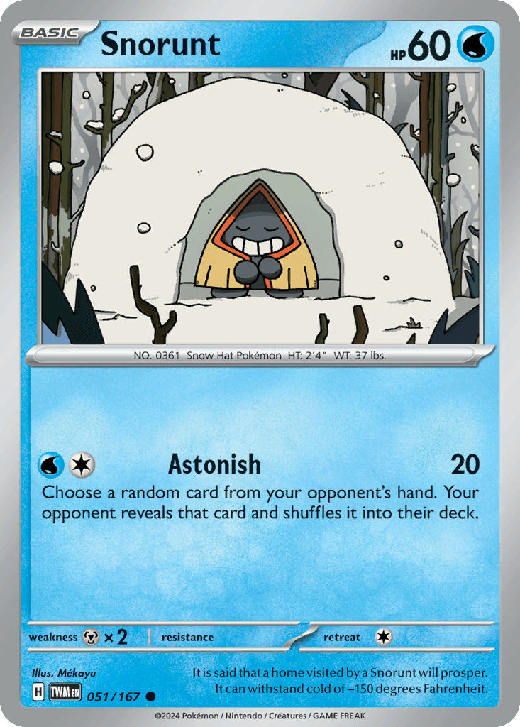 Snorunt — Twilight Masquerade Pokemon card