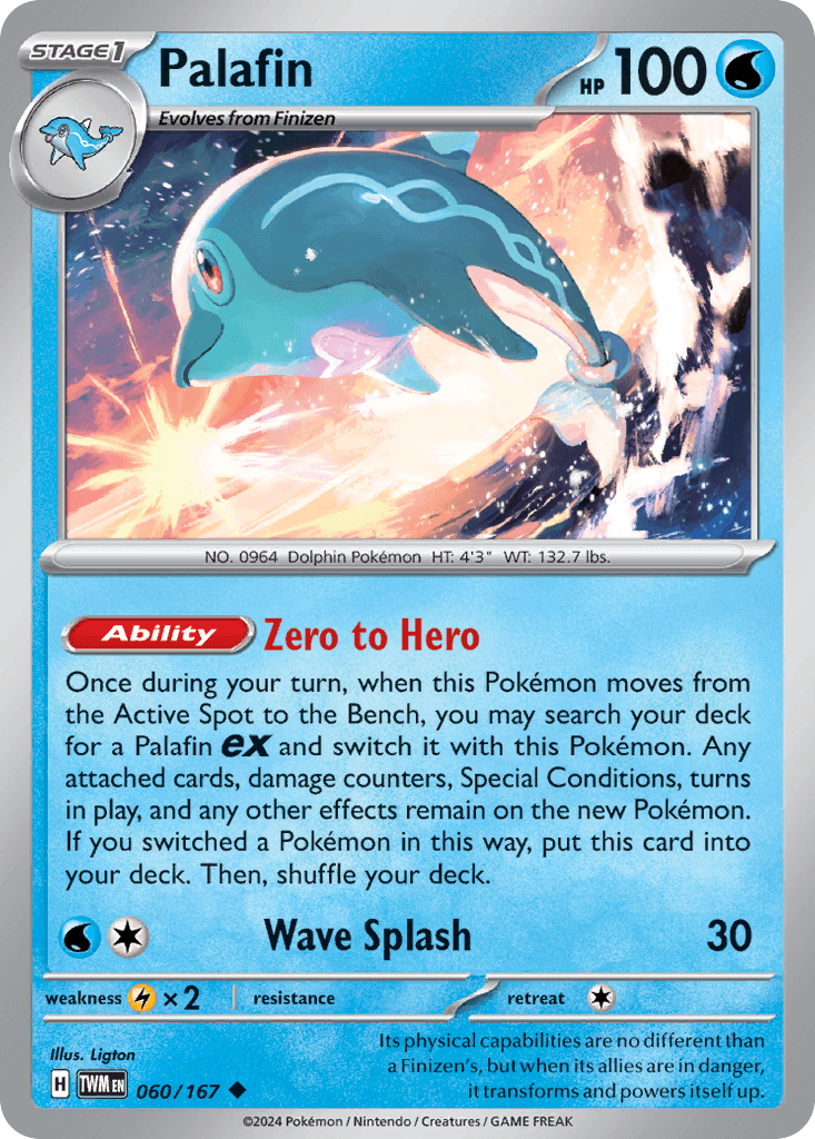 Palafin — Twilight Masquerade Pokemon card