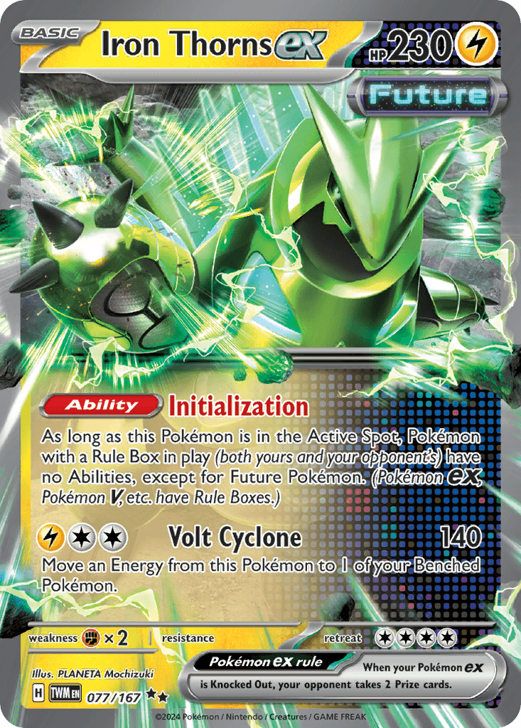Iron Thorns ex — Twilight Masquerade Pokemon card