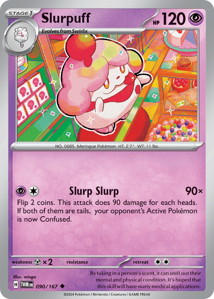 Slurpuff — Twilight Masquerade Pokemon card