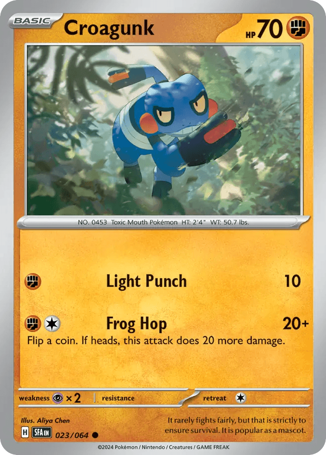 Croagunk — Shrouded Fable Pokemon card