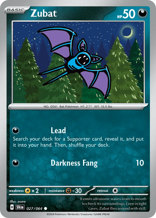 Zubat — Shrouded Fable Pokemon card