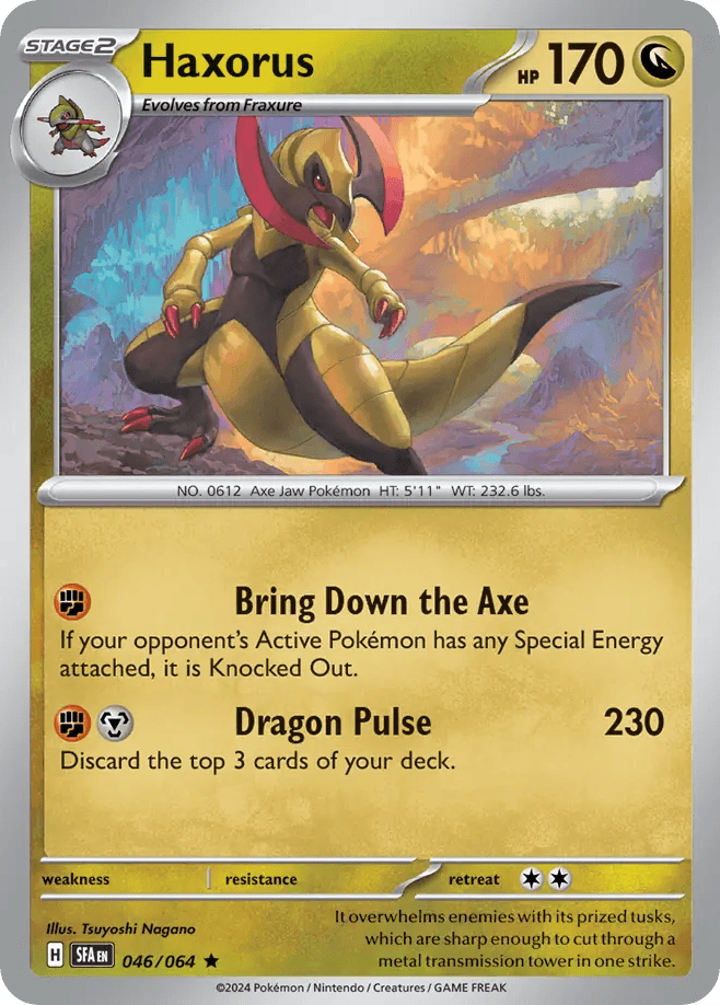 Haxorus — Shrouded Fable Pokemon card