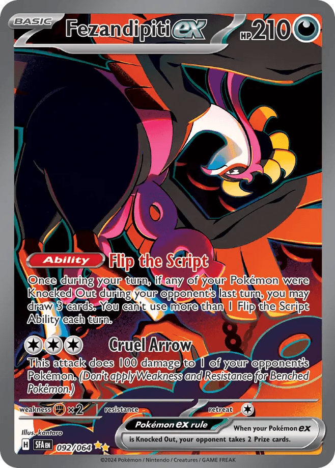 Fezandipiti ex — Shrouded Fable Pokemon card