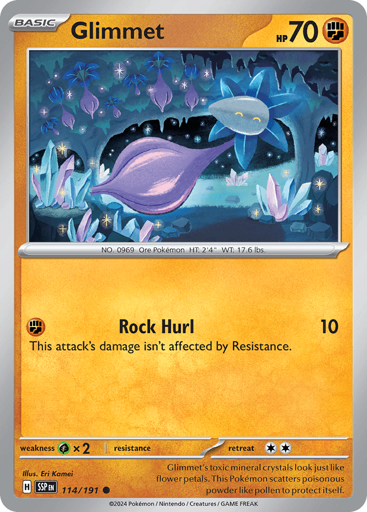Glimmet — Surging Sparks Pokemon card