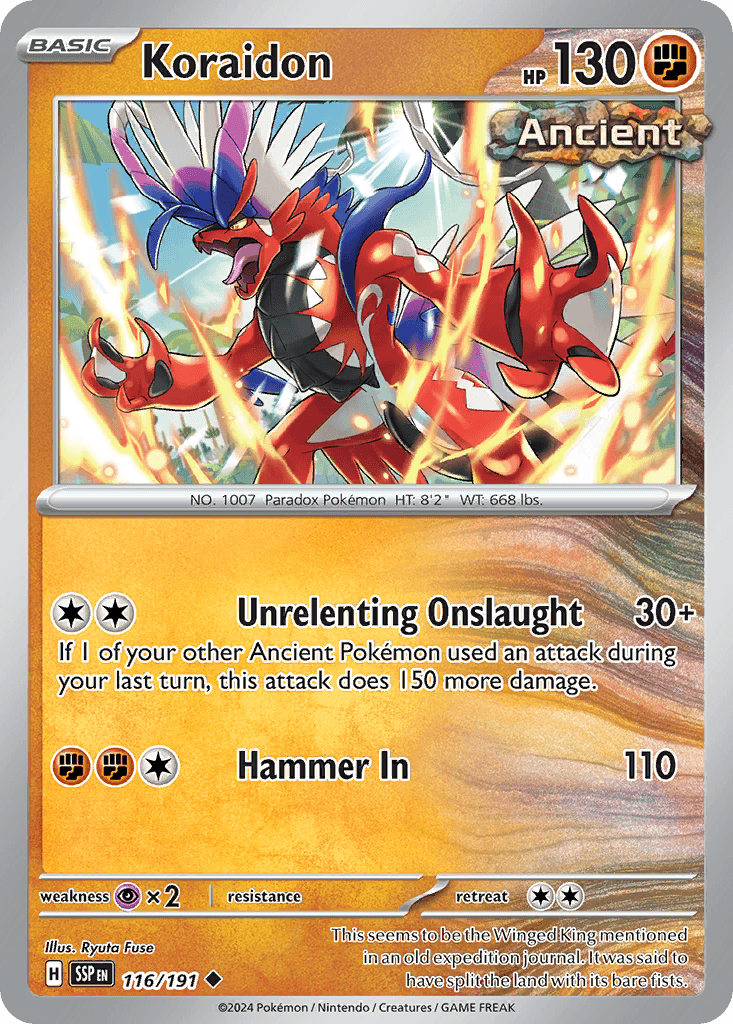 Koraidon — Surging Sparks Pokemon card
