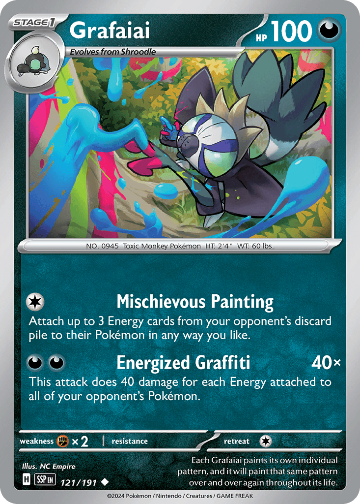 Grafaiai — Surging Sparks Pokemon card