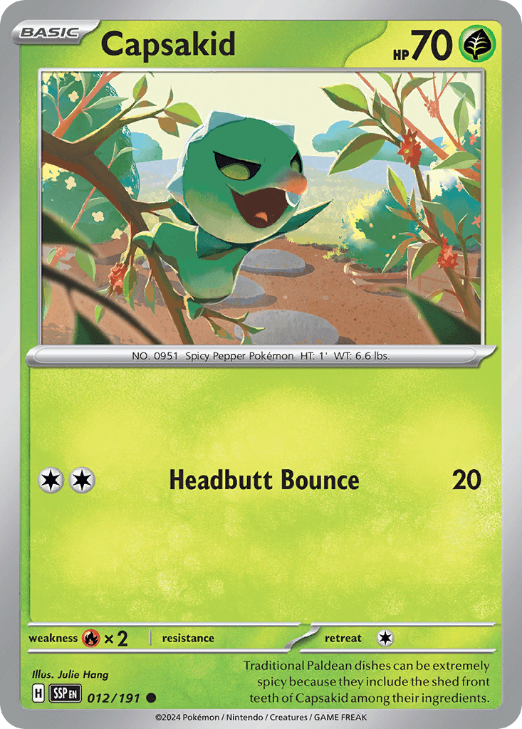 Capsakid — Surging Sparks Pokemon card