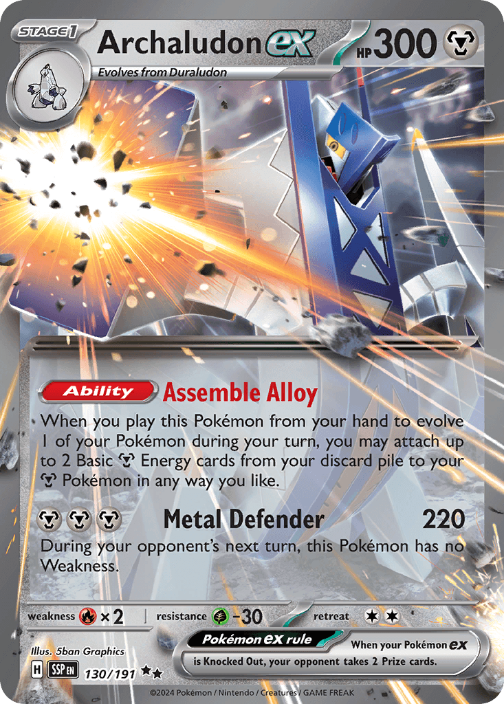 Archaludon ex — Surging Sparks Pokemon card