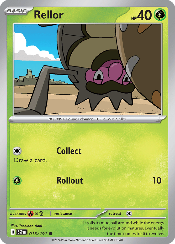 Rellor — Surging Sparks Pokemon card