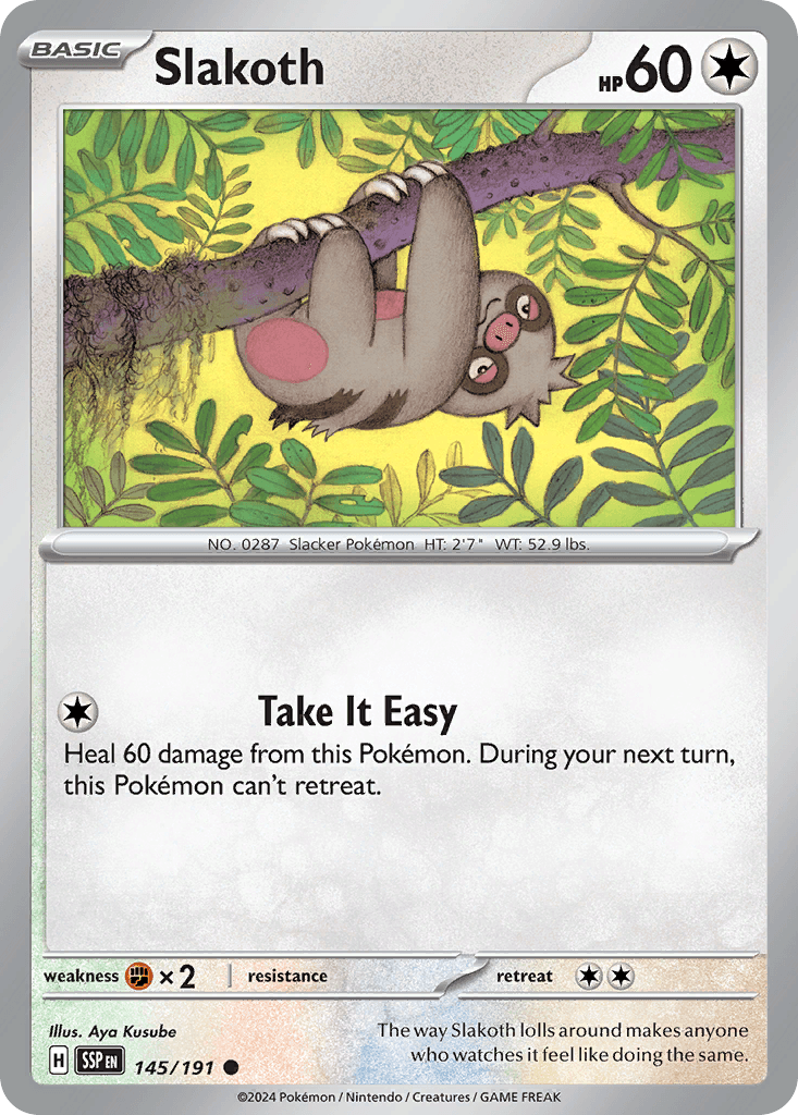 Slakoth — Surging Sparks Pokemon card