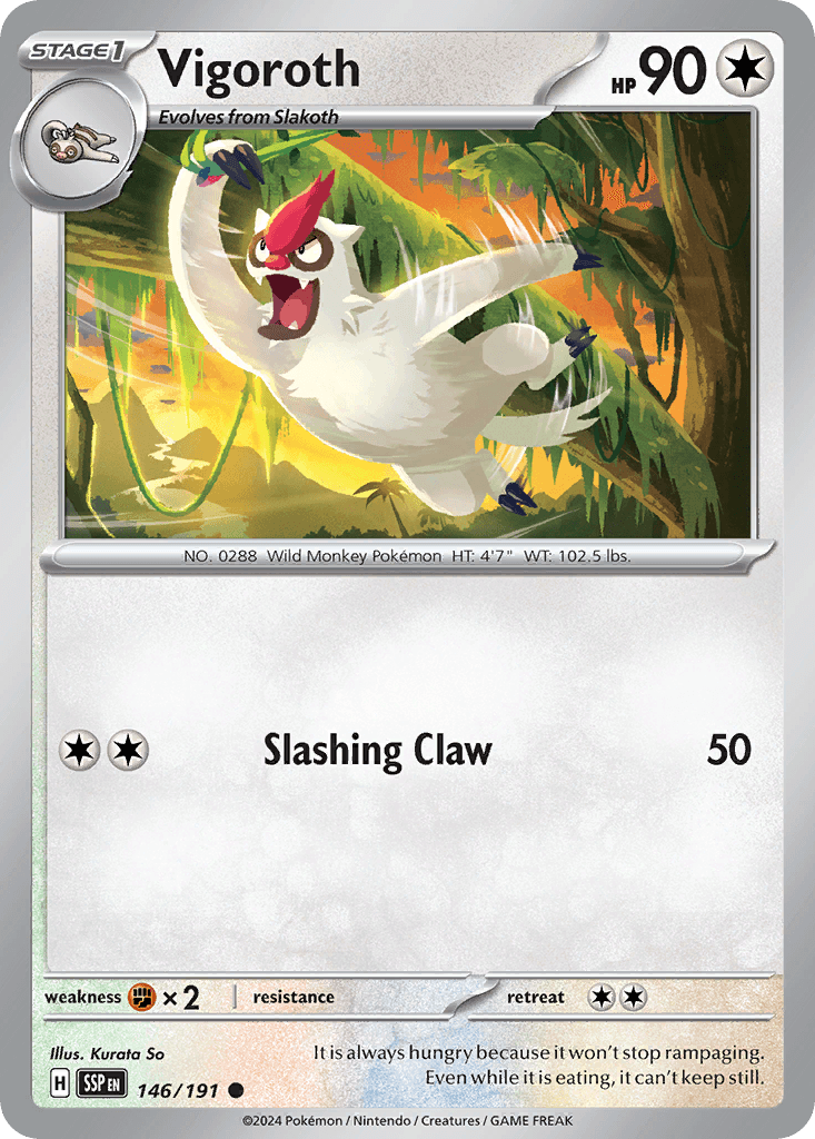 Vigoroth — Surging Sparks Pokemon card