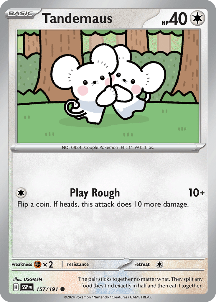 Tandemaus — Surging Sparks Pokemon card