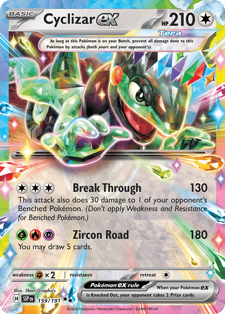 Cyclizar ex — Surging Sparks Pokemon card