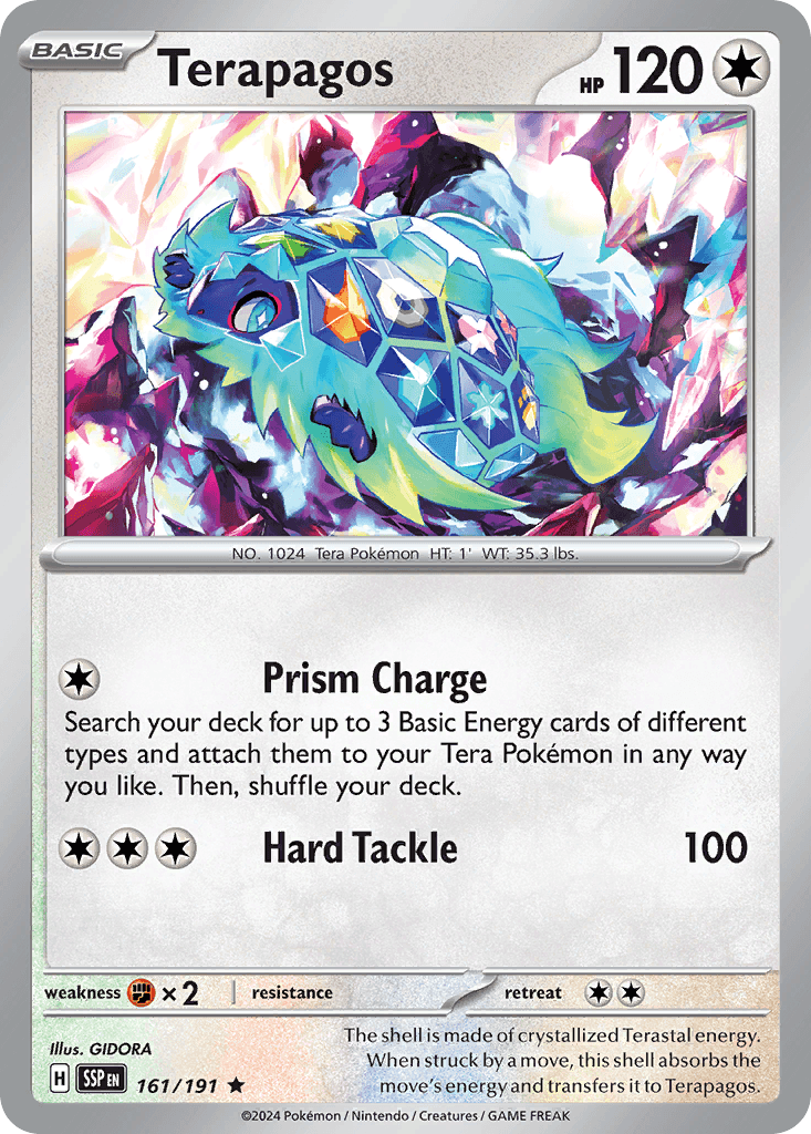 Terapagos — Surging Sparks Pokemon card